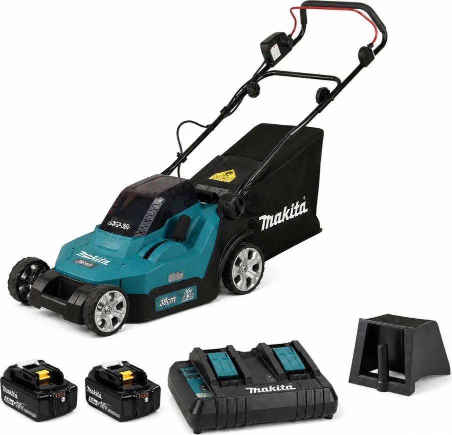 Makita DLM382CM2 Accu Grasmaaier 38cm 2x18V 4.0Ah