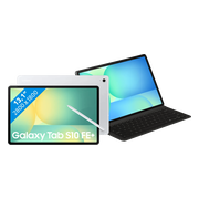 Samsung Galaxy Tab S10 FE Plus 13,1 inch 128GB Wifi Zilver + Toetsenbord Hoes QWERTY