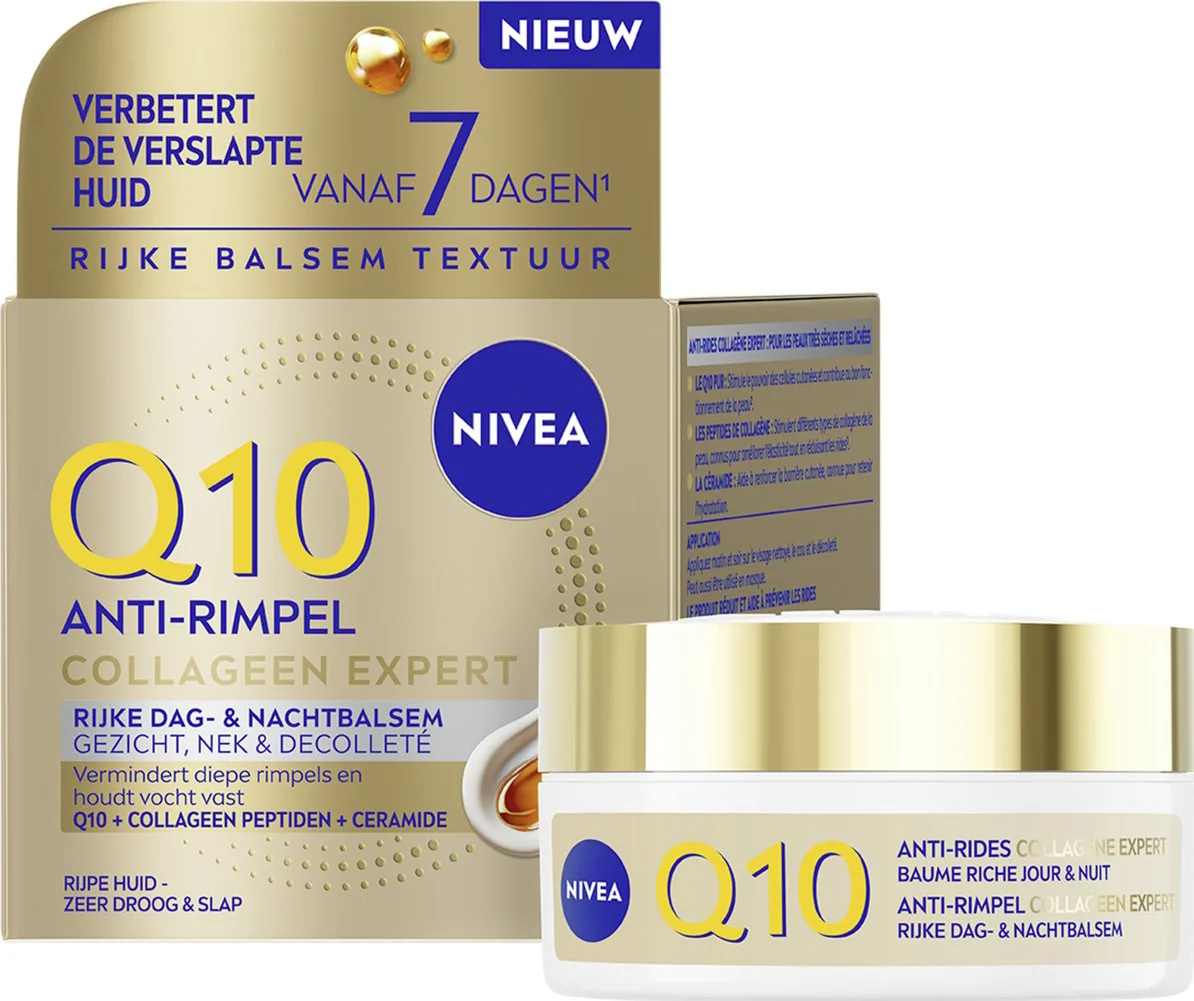 NIVEA Q10 Anti-Rimpel Collageen Expert Rijke Dag- & Nachtbalsem 50 ml