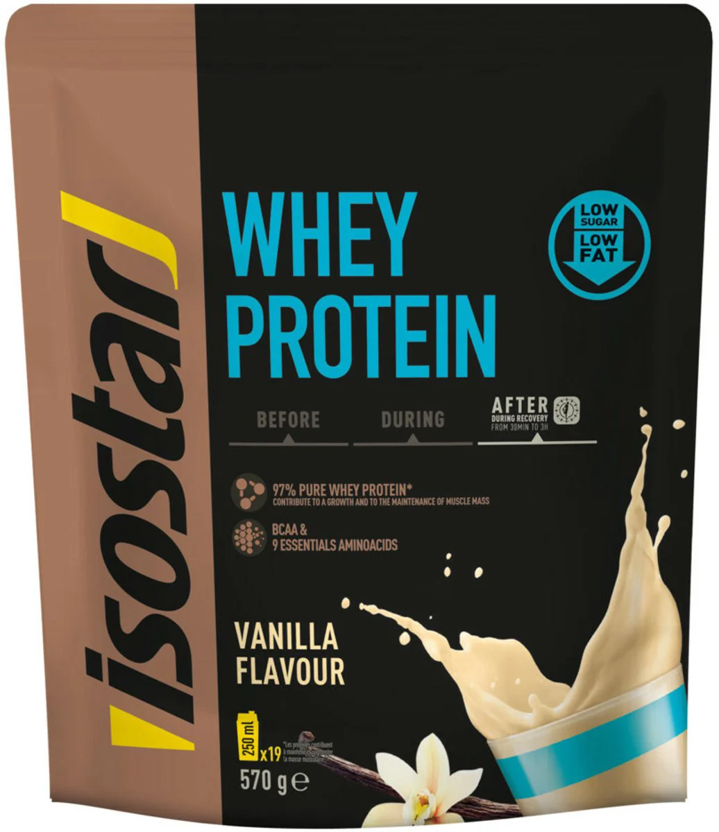 3x Isostar Whey Protein Vanille 570 gr