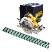 DeWALT DWE576K Cirkelzaag 1600W in koffer + DWS5022 Geleiderail 1500mm