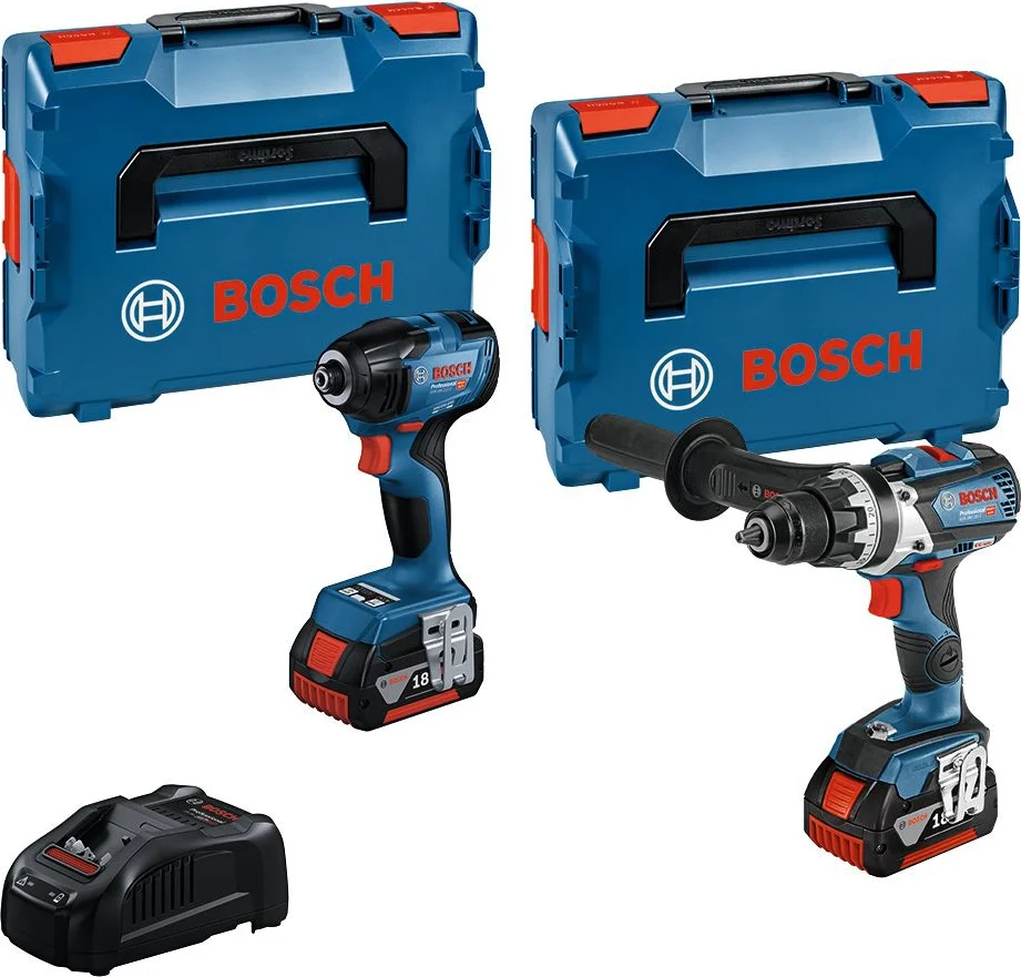 Bosch Professional Accu Combiset 2-delig (GSR 18V-110C + GDR 18V-210C) 18V 5.0Ah in L-Boxx - 0615990N2W