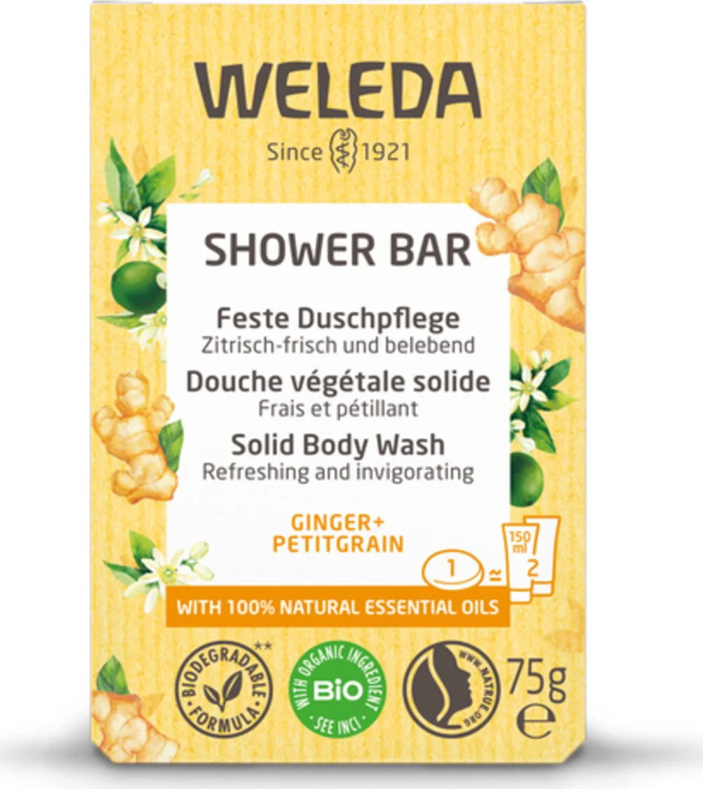 Weleda Shower Bar Ginger + Petitgrain 75GR