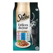 Sheba Délices Du Jour in Saus Traiteur Selectie Maaltijdzakjes Multipack 6x50 gr