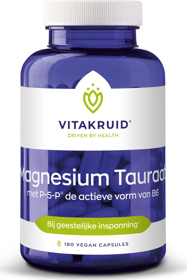 Vitakruid Magnesium Tauraat met P-5-P 180 vegancapsules