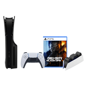Sony PlayStation 5 Slim Disc Edition + Call of Duty: Black Ops 7 + Covers Zwart + Oplaadstation