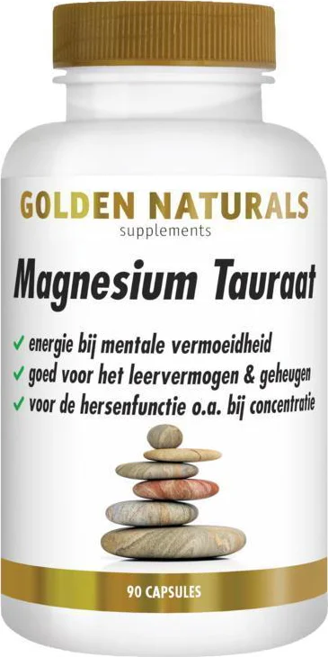 Golden Naturals Magnesium Tauraat 90 vegacapsules
