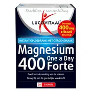 3x Lucovitaal Magnesium 400 Forte One a Day 20 sachets