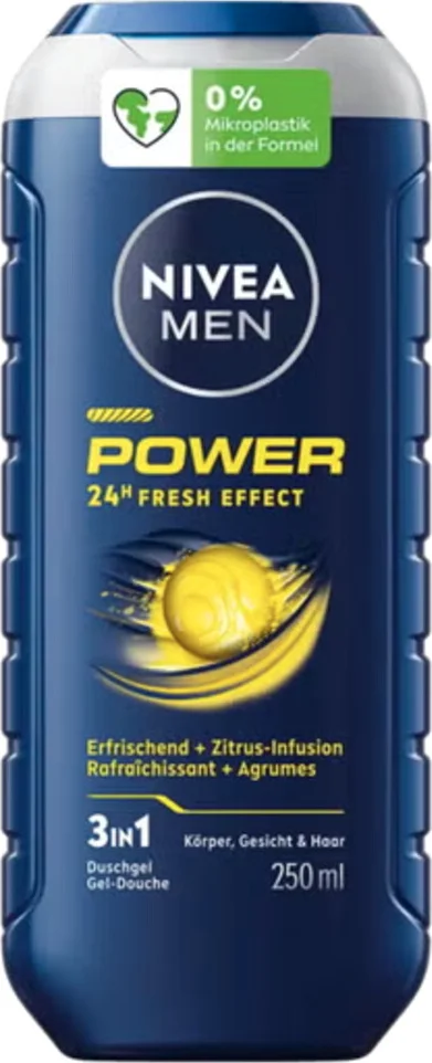 NIVEA Men Shampoo & Douchegel 3in1 Power 250 ml