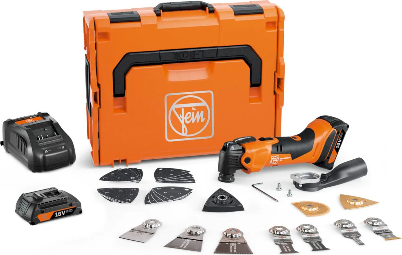 Fein Multimaster AMM 500 PLUS TOP Accu multitool + accessoires 18V AMPShare 2.0Ah in L-Boxx - 71293864000