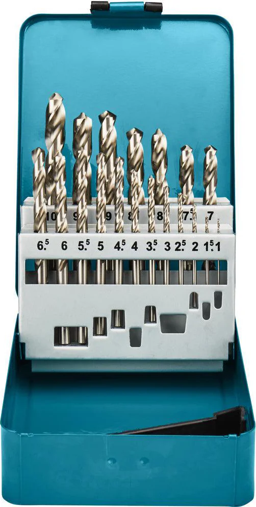 Makita D-54025 Metaalborenset HSS-G 1-10mm in Cassette - 19-delig