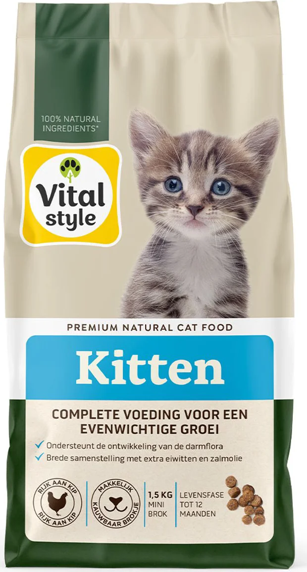 Vitalstyle Kitten Kattenvoer 1,5 kg