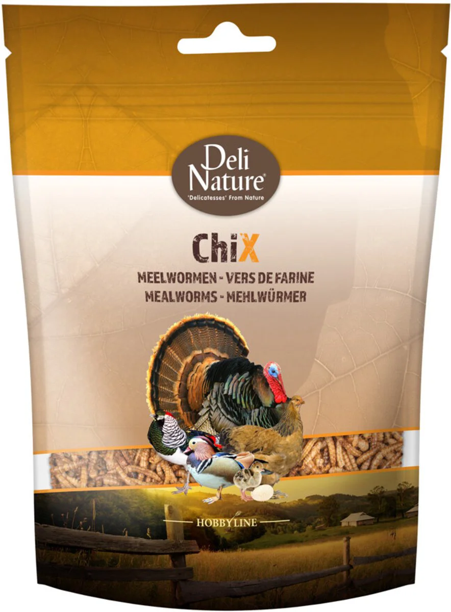 10x Deli Nature Chix Meelwormen 200 gr