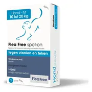 Flea Free Spot-On Anti Vlooien en Teken Druppels Hond 10-20 kg