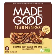Made Good Mornings Chocolate Chip Soft Baked Oat Bars 5ST