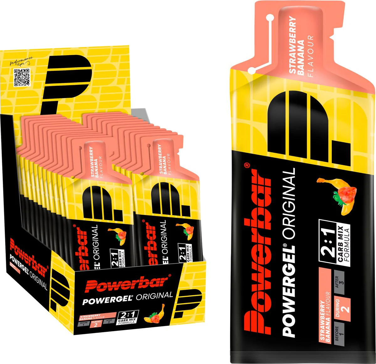 24x PowerBar Powergel Original Strawberry-Banana 41 gr