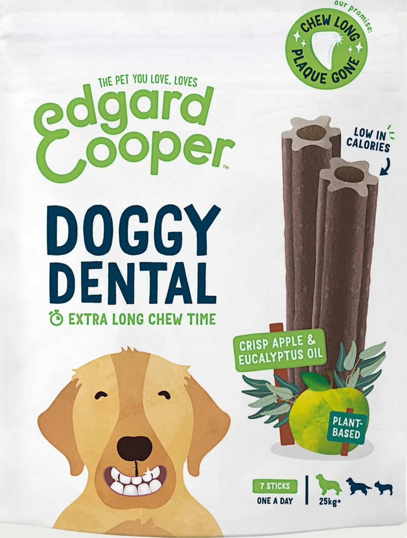 Edgard & Cooper Doggy Dental Sticks Appel - Eucalyptusolie