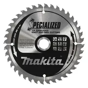 Makita Afkortzaagblad voor Hout | Specialized: Noest/Spijker | Ø 190mm Asgat 20mm 24T - B-40587