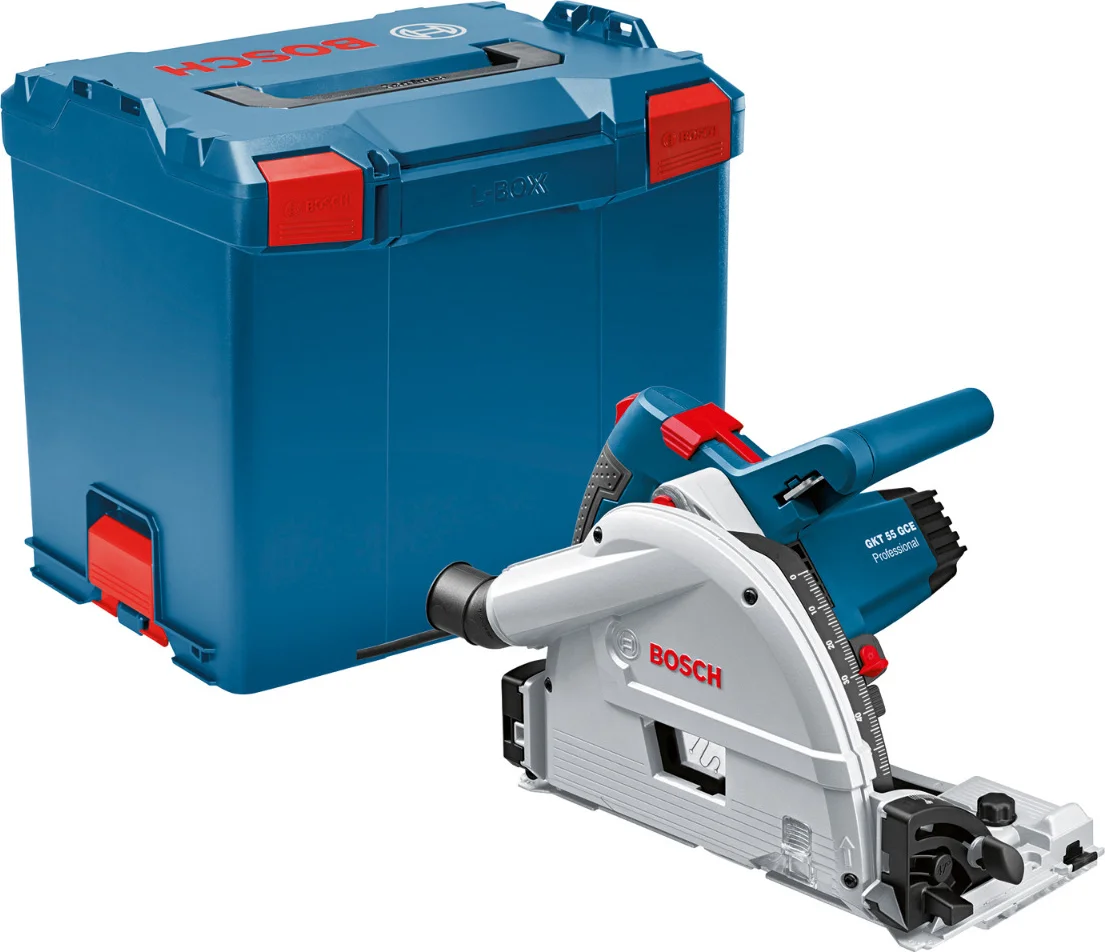 Bosch Professional GKT 55 GCE Invalzaag 165mm 1400W in L-Boxx - 0601675004