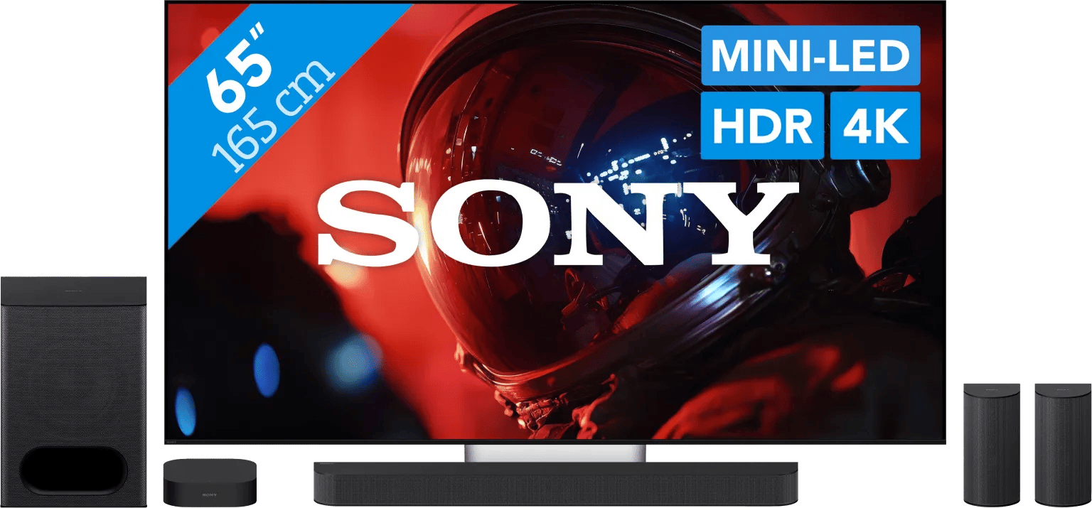 Sony Bravia 9 II True RGB 65" (2026) + Sony Bravia Theatre System 6 Zwart