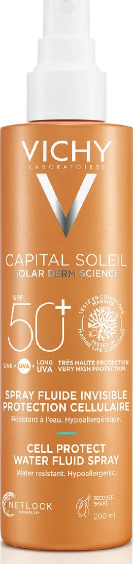 Vichy Capital Soleil UV Cell Protect Fluide Spray SPF 50+ 200 ml