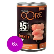 6x Wellness Core Hondenvoer Blik Kalkoen - Kool 400 gr
