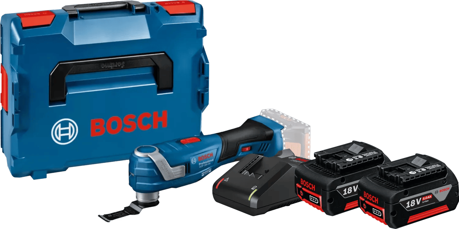Bosch Professional GOP 18V-34 5,0 Ah GBA Accu (2x) Starterspakket