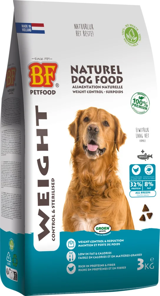 BF Petfood Weight Control Hondenvoer 3 kg