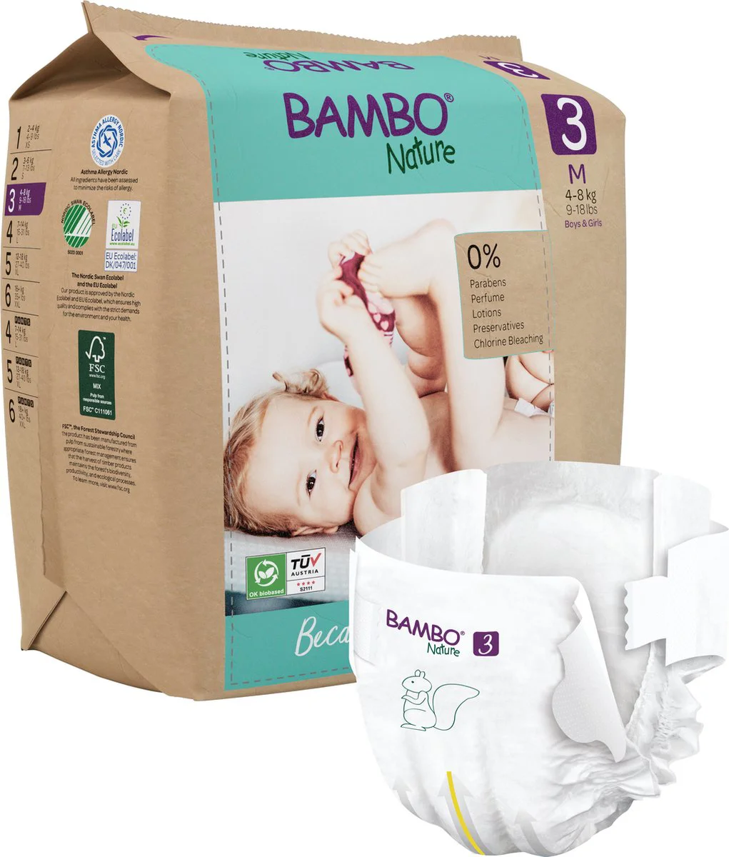 Bambo Nature Maat 3 Luiers M 28ST