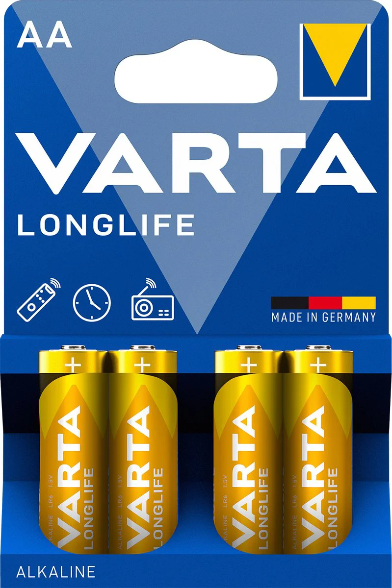 Varta Longlife AA Blister 4 stuks