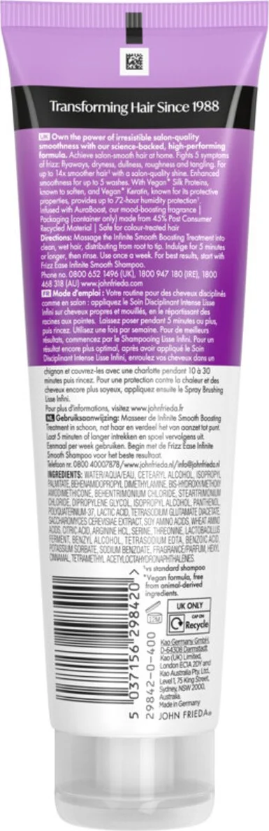 John Frieda Frizz Ease Smooth-Boosting Treatment 150ML