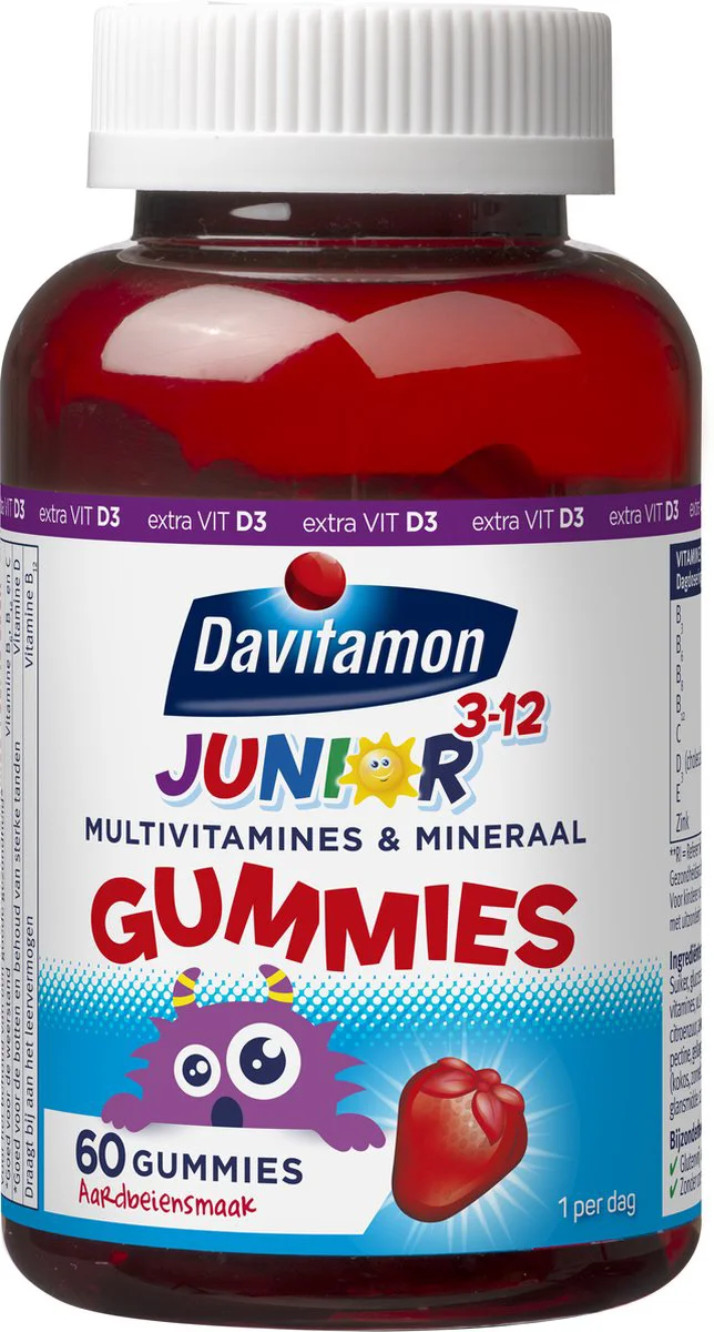Davitamon Junior Gummies 3-12 jaar 60 gummies