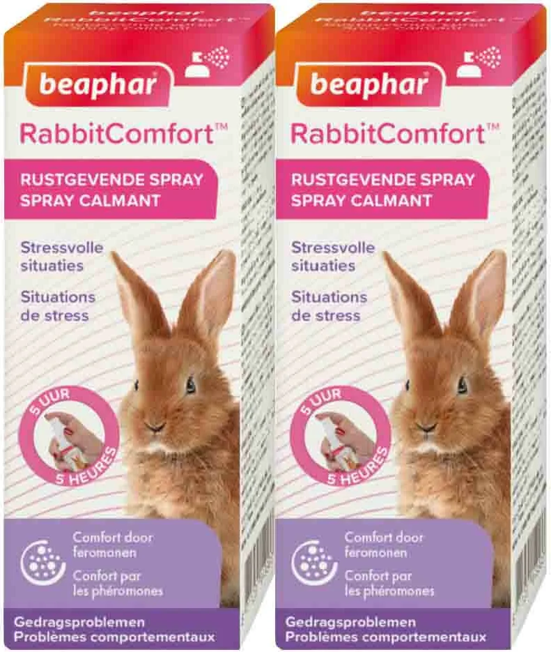 2x Beaphar RabbitComfort Rustgevende Spray 30 ml
