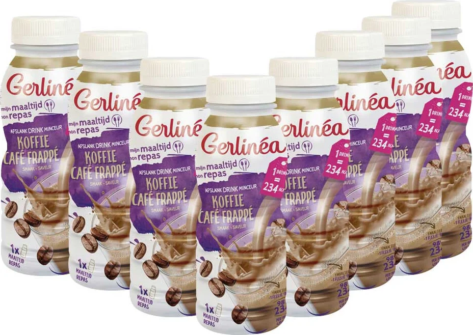8x Gerlinea Drinkmaaltijd Koffie 236 ml
