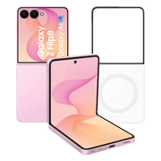 Samsung Galaxy Z Flip 8 512GB Roze 5G + Samsung Back Cover met Magneet Transparant