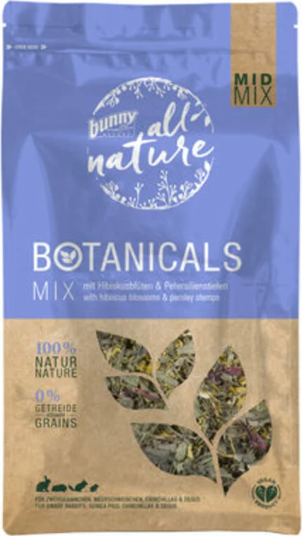 Bunny Nature Botanicals Konijnensnack Hibiscus- Peterselie 150 gr