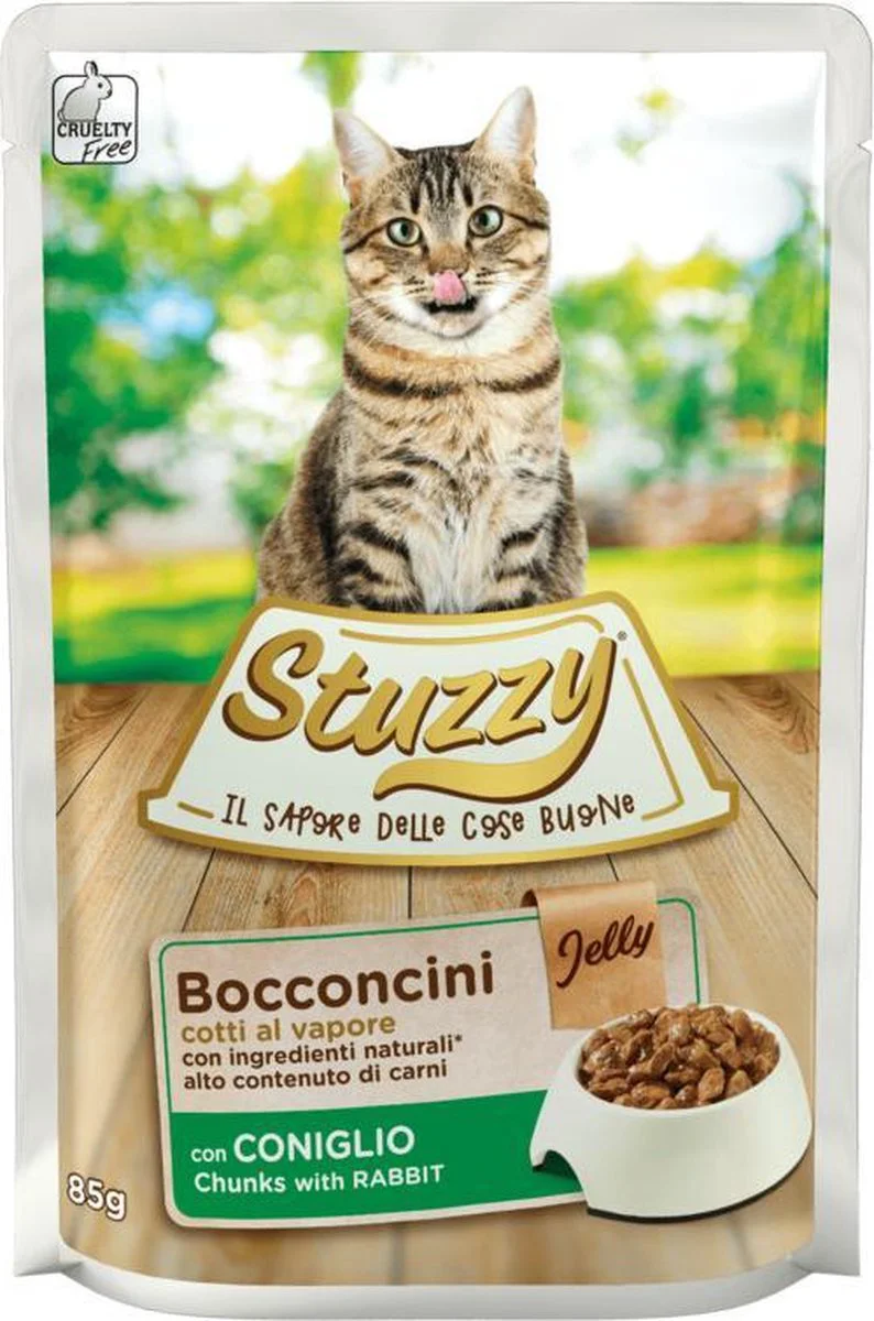 24x Stuzzy Kattenvoer Pouch Konijn 85 gr