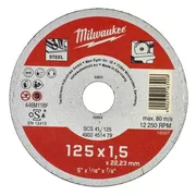 Milwaukee Doorslijpschijf Metaal SCS 41 / 125x1,5x22mm Contractor Series - 4932451479