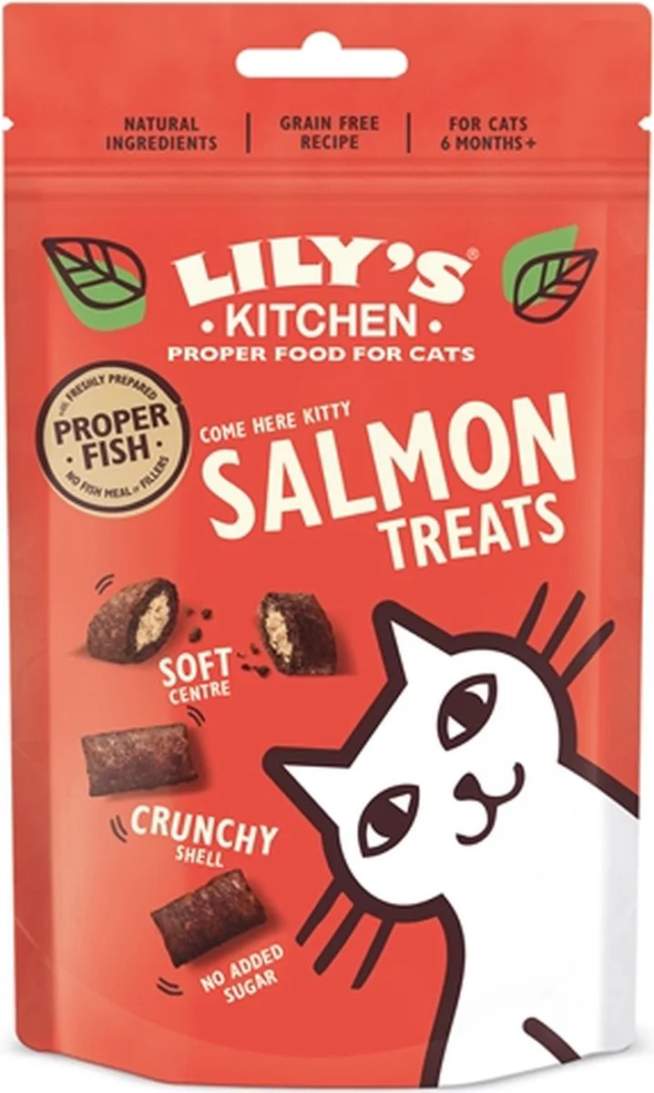 Lily's Kitchen Kattensnack Zalm 60 gr