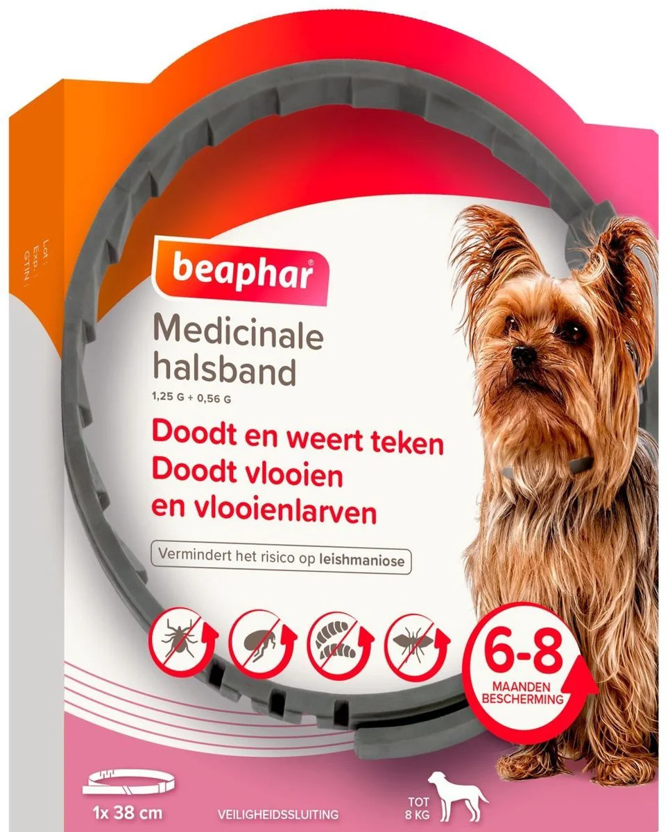 Beaphar Medicinale Halsband hond Tot 8 kg