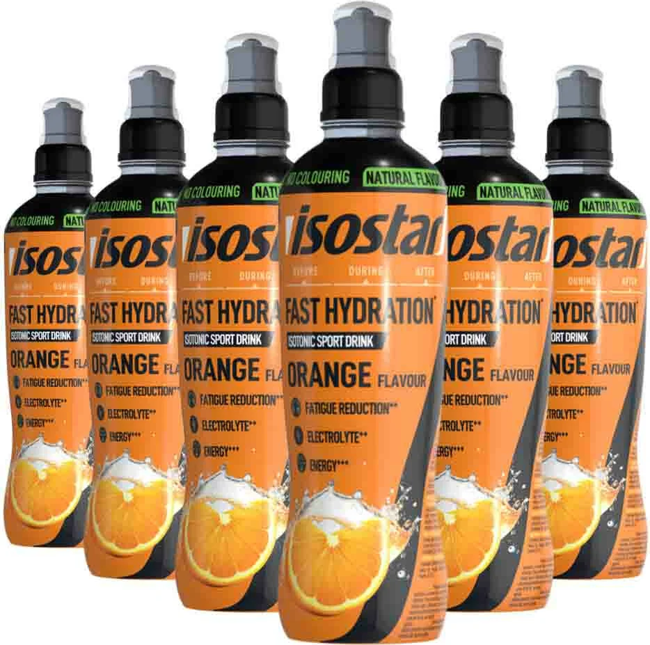 6x Isostar Fast Hydration Orange 500 ml