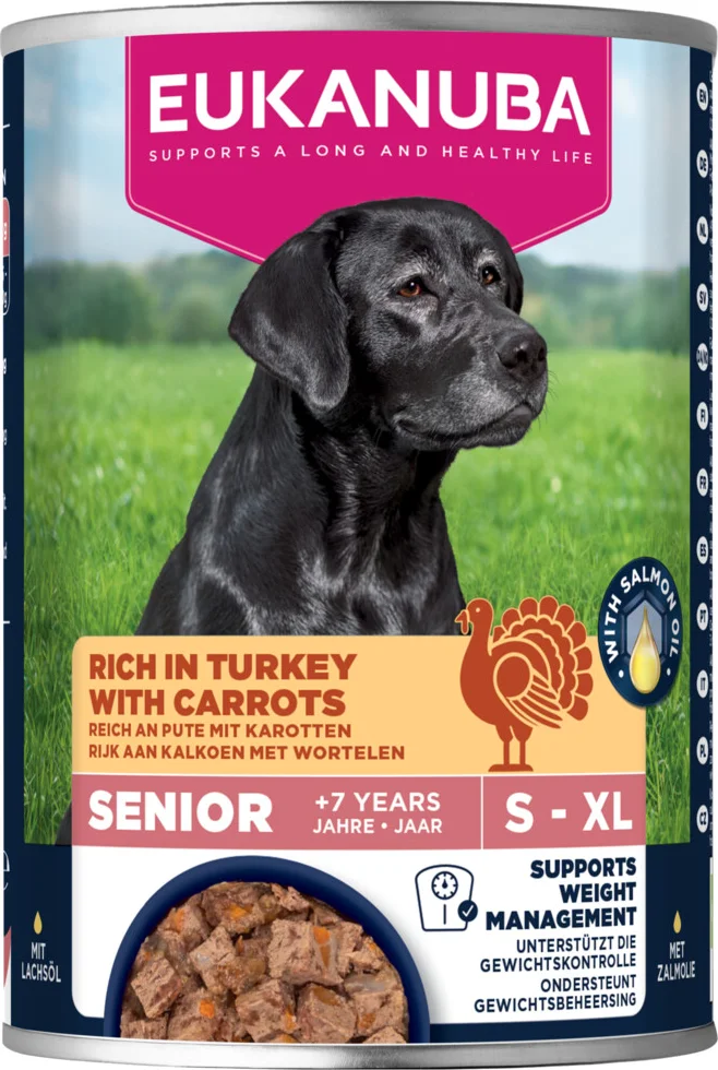 Eukanuba Hondenvoer Nat Life Care Dog Senior Kalkoen en Wortel 400 gr