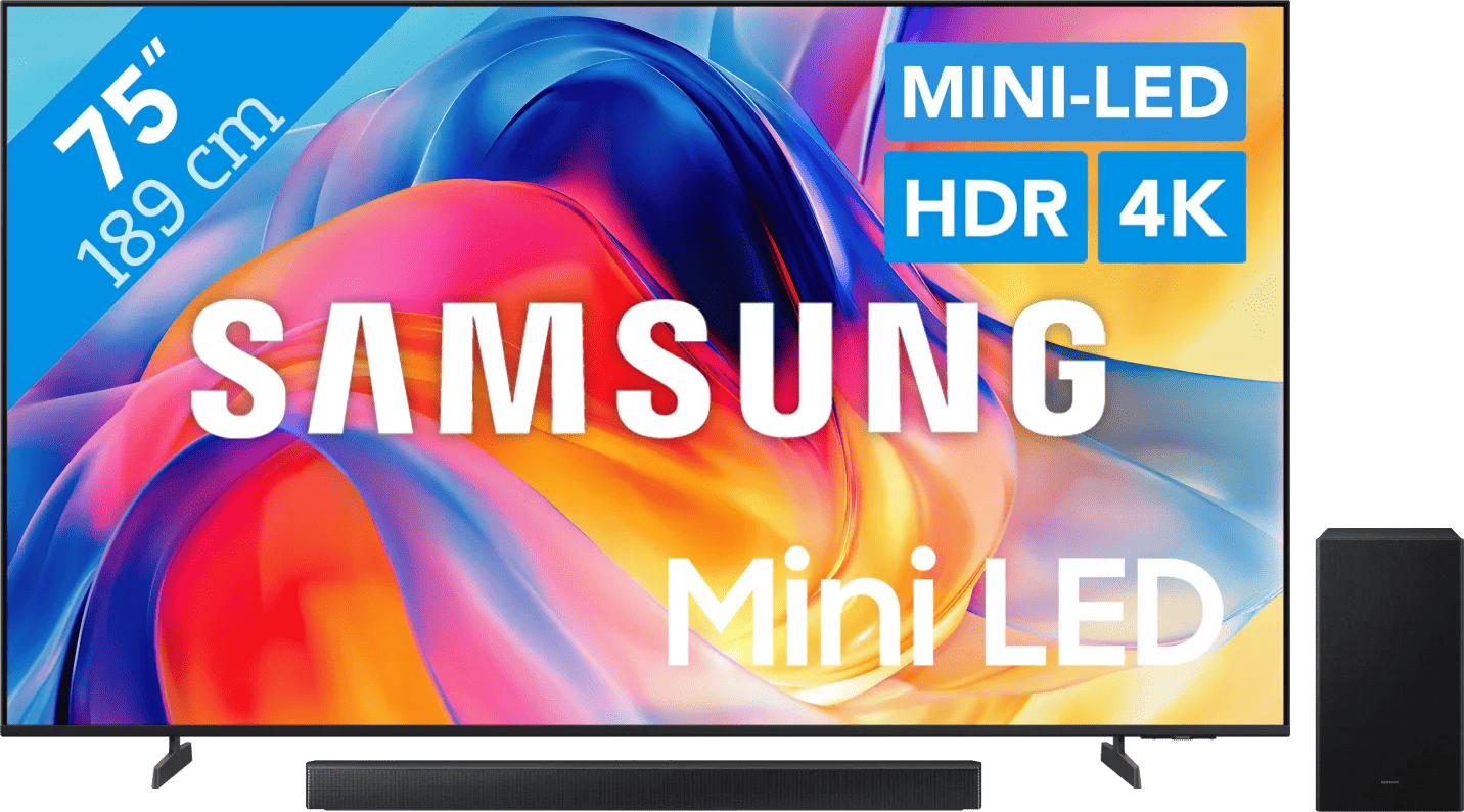 Samsung Mini-led 75" M73H (2026) + Samsung HW-B66CF (2025)