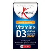 3x Lucovitaal Vitamine D3 75mcg Forte 80 capsules