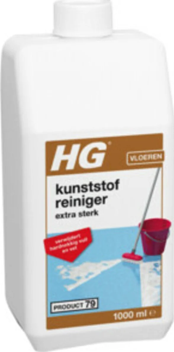 6x HG Kunststofreiniger Extra Sterk 1 liter