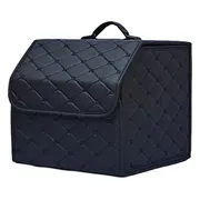Repus - Opvouwbare Auto Achterbak Opbergbox - Opberger - Organizer - PU Leer - 30x30x30CM - 1 Stuk - Zwart - Maat: Small