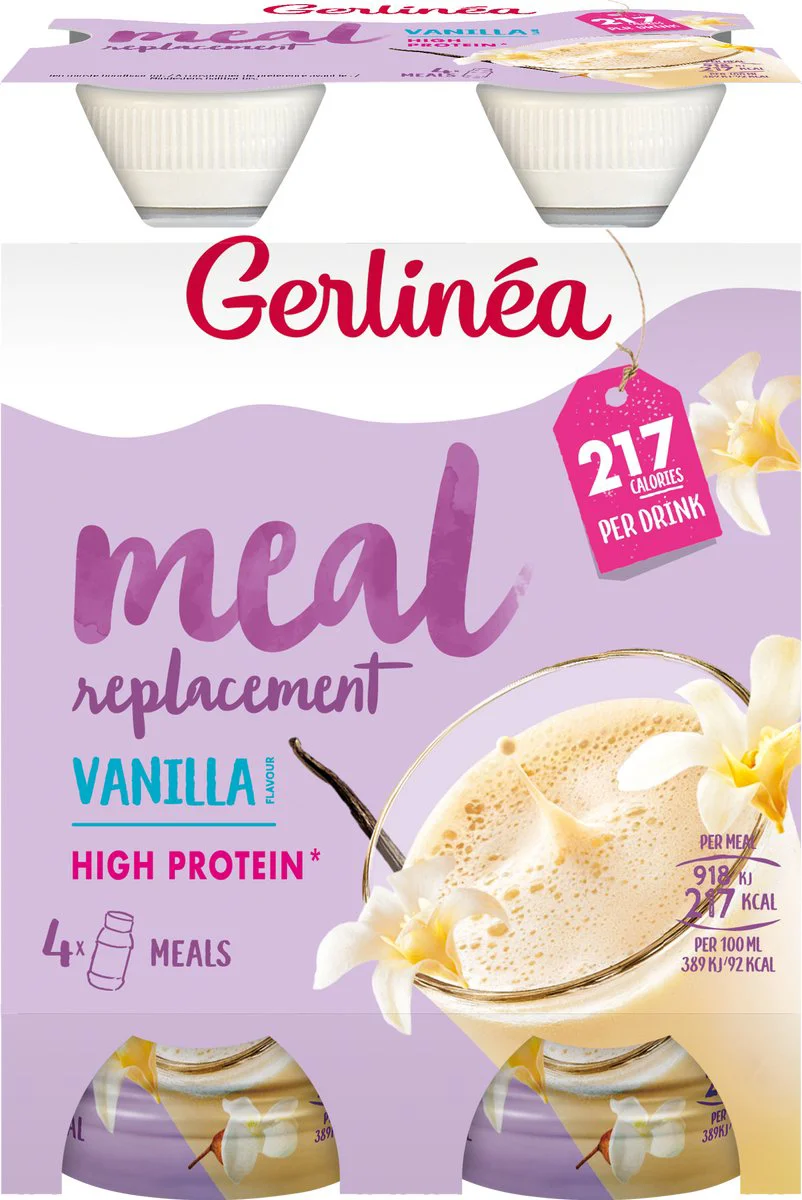 Gerlinea Mijn Maaltijd Afslank Drink Vanille 4 x 236 ml