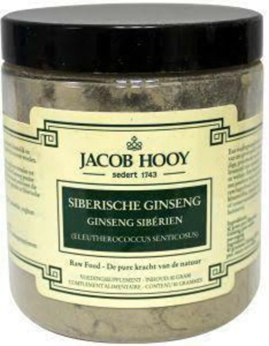 Jacob Hooy Pure Powder Siberische Ginseng Poeder 80GR