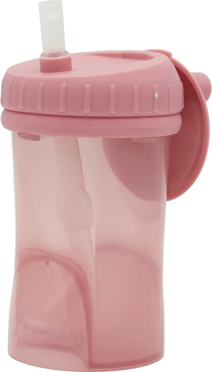 Difrax Cup with Straw Non Spill Raspberry