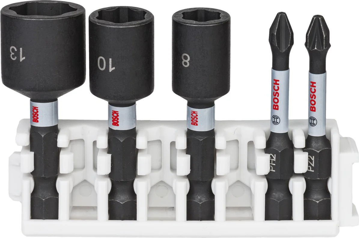 Bosch Professional PRO Impact Dopsleutel-& bitset 5-delig - 2608522350